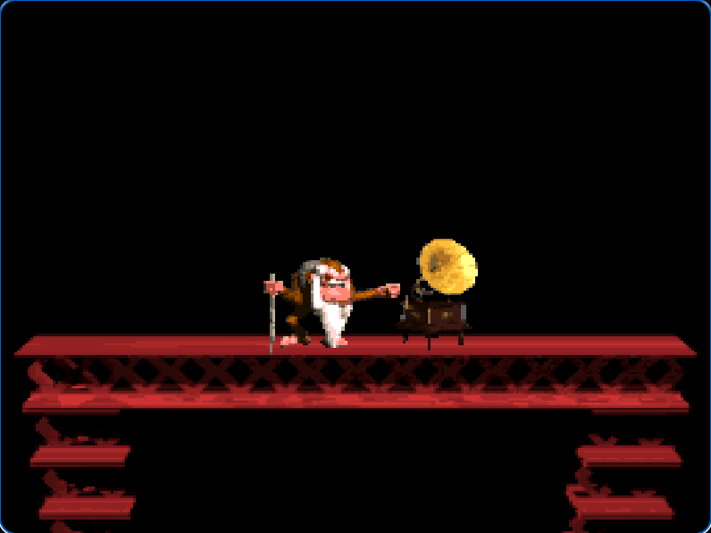 Donkey Kong Country real gameplay showing the opening area on SNES